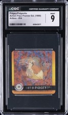 1999 ACTION FLIPZ PREMIER EDITION ARTBOX #34 PIDGEY/PIDGEOTTO CGC 9