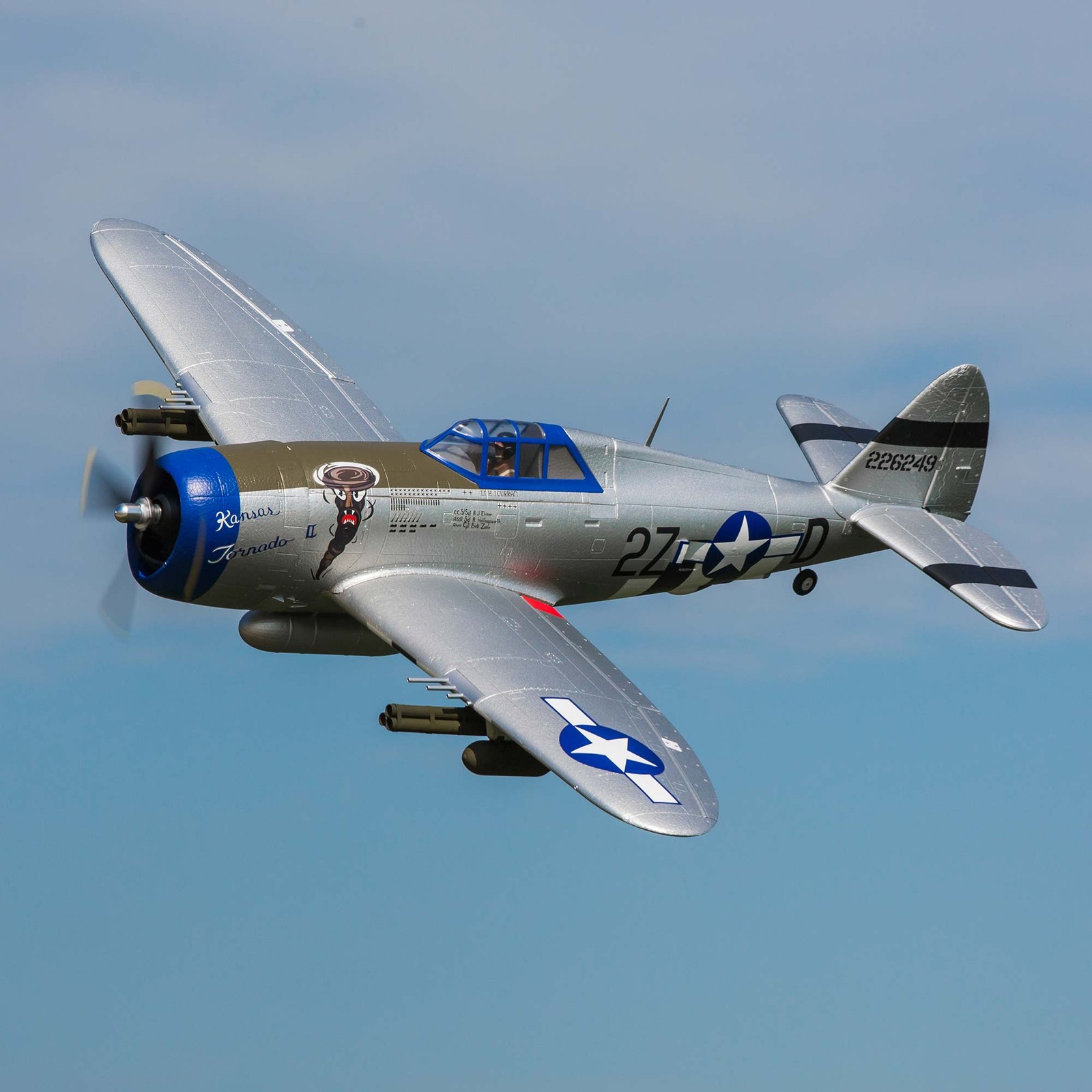 E-flite P-47 Razorback 1.2m BNF Basic- EFL08450 Airplanes B&F Electric
