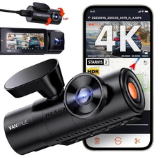 Vantrue N4 Pro 4K 3 Channel Dash Cam, STARVIS 2 IMX678 x PlatePix™ x HDR
