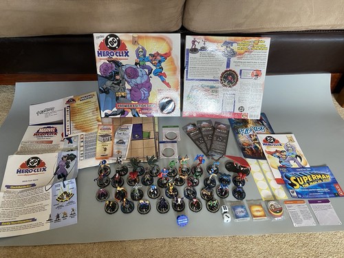 DC Heroclix Hypertime Premier Edition Game WizKids 2002 35 Heroclix Figures - Picture 1 of 19