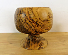 HANDMADE HUBERT CORNETT Wooden Goblet Chalice Decorative Rustic MADE IN USA EUC