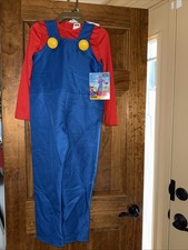 SUPER MARIO DELUXE CHILD COSTUME MEDIUM 8-10