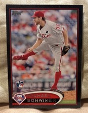 2012 Topps Michael Schwimer Black Parallel Rookie RC #D /61  Phillies