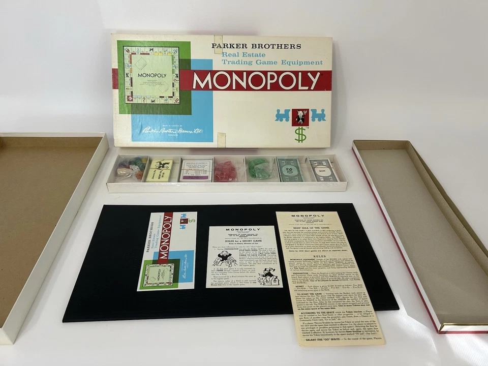 Raro Juego Monopoly Canadiense 1961 Auténtico De Colección - Completo, Bolsas Interiores Selladas Foto 2 de 4