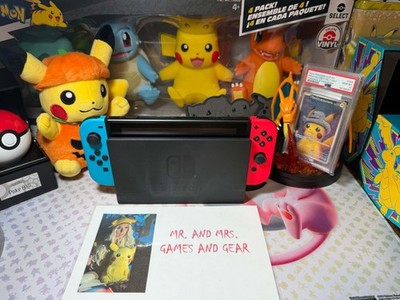 Nintendo Switch 32GB Blue/Red Joy-Con Console TESTED Minor Signs Of Normal Use
