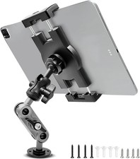 Aluminum Heavy Duty Drill Base Tablet Holder Car Mount Dashboard, 360  Adjustabl