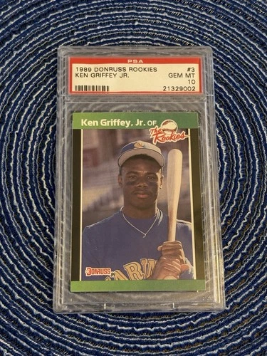 Donruss 1989 The Rookies #3 Ken Griffey Jr. Rookie PSA 10 Seattle Mariners