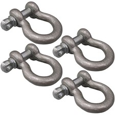 Four 4 34 Bow Shackle Anchor Clevis Screw Pin 9500lb Bs34 G-209 Four 4 34 Bow Shackle Anchor Clevis Screw Pin 9500lb Bs34 G-209