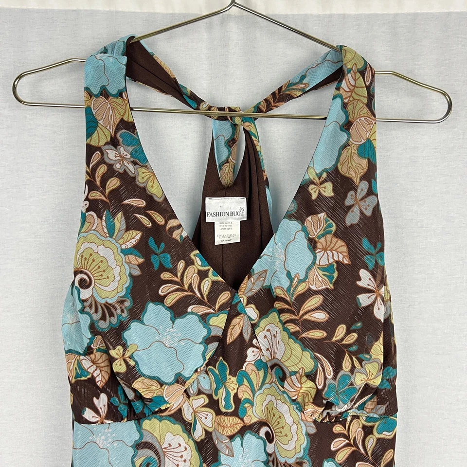 Camiseta sin mangas floral vintage de moda Bug Top para mujer XL Y2K bosque hadas caprichoso Foto 3 de 4