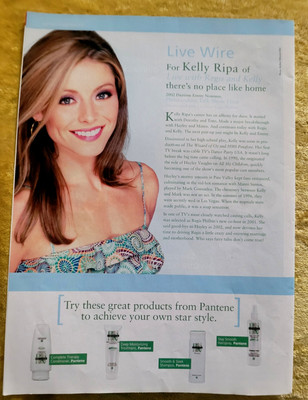  KELLY RIPA IN 2003   DAYTIME EMMY AWARDS SOUVENIR PROGRAM PRINT AD, RARE!!!