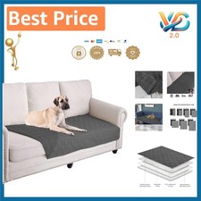 Microfiber Waterproof Reversible Dog Bed Cover 30x70 Dark Grey Modern Style /...