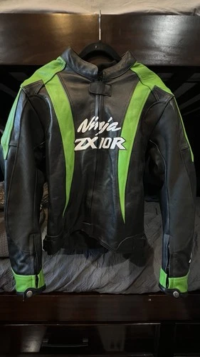 Kawasaki 2000s Ninja ZX-10R Leather Race Jacket - product listing photo