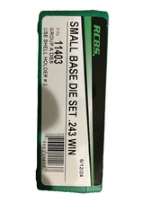 RCBS 11403 .243 Winchester Small Base Die Set For Semiautomatic