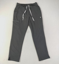 FIGS Scrub Pants Womens Large Black HW Yola Technical Collection Cargo Medical