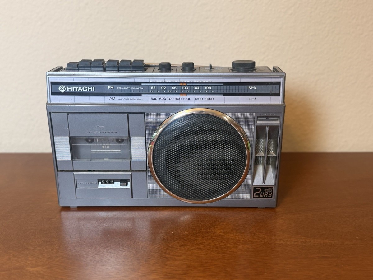 Vintage 80s Hitachi Boombox TRK 5380H READ | eBay