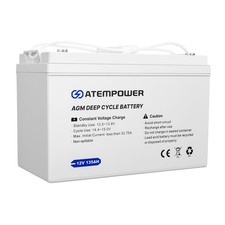 Atem Power 135AH 12V AGM Battery AMP Lead Acid SLA Deep Cycle Battery Dual Solar — image 11