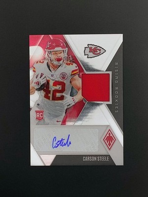 RC 2024 Panini Phoenix Carson Steele Rising Rookies Auto Patch /99 RRAJ-CSE