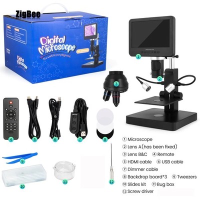 Andonstar AD246S-P 7'' UHD Screen Digital Microscope for Electronics Repairing