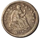 1856-O Seated Liberty Half Dime – VF Detail – New Orleans Mint Silver Coin #984