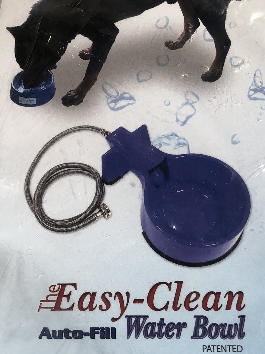 The Easy-Clean Auto-Fill Water Dog Bowl with 5" Braided Stainless Steel  Hose | eBay