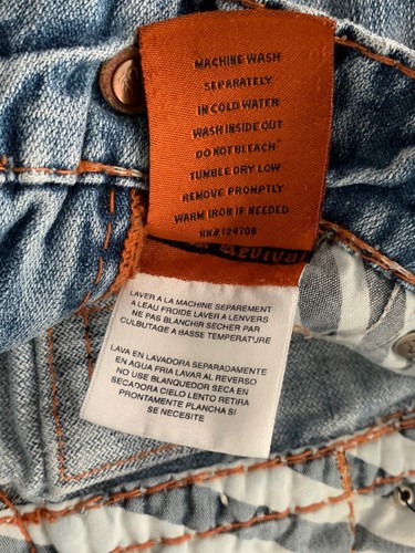 Men's Rock Revival Jeans, Liam T2, Straight, 30/32.5, 100% Cotton, Pre-Owned - Picture 6 of 6