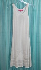 Catherine Malandrino Cable Knit Sleeveless Lined Sweater Dress ~ White ~ Sz: XS