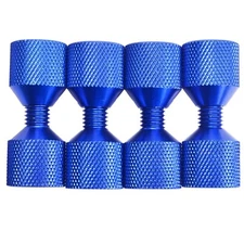 1-1/8" Flange Wizard 2 Hole Pins 6061 Aluminum Construction Set W/Anodized Oxide