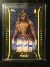 2018 Ember Moon/Athena Topps WWE/NXT /ROH Purple Auto # 4/50----ON CARD AUTO