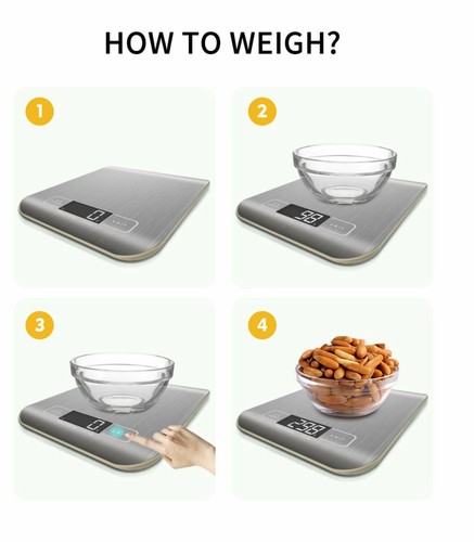 Bascula de Cocina Digital Electronica 1g a 5kg. Balanza Alimentos Multifuncional - Imagen 9 de 10