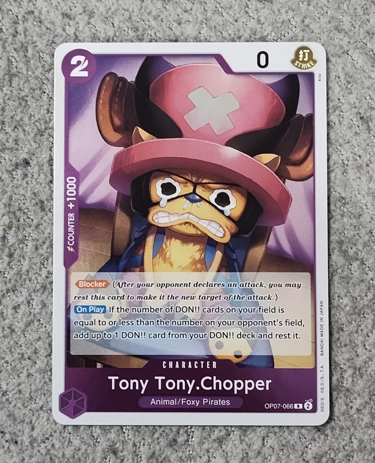 One Piece Card Game Tony Chopper OP07-066 Rare 500 Years in the Future English