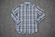 Tommy Hilfiger Shirt Teen Large 16/18 Plaid Flag Button Up Long Sleeve Youth