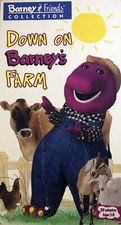Barney & Friends "Down On Barney's Farm"(VHS 1992)TESTED-RARE VINTAGE-SHIP N 24H