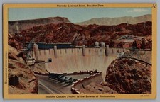 Unposted Linen Nevada Lookout Point Boulder Dam Boulder Canyon Project A20