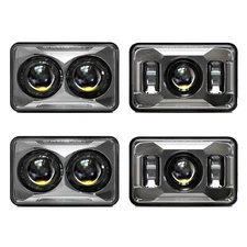 4X6 LED Headlights Hi/Lo Beam H4656 H4651 H4652 H4666 H6545 Rectangular Headl...