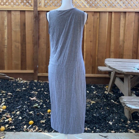 Fabletics Retta Dress Gray Sleeveless Tank Midi Athletic Womens Size Large  | eBay