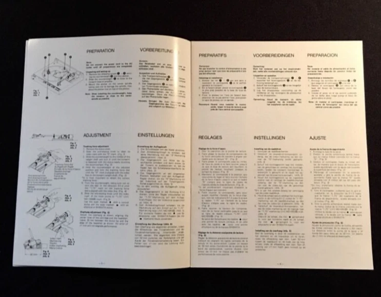 JVC QL-A200 Turntable Original Owners Manual QLA200 Multi Language Manual QLF300 - Image 4 of 4