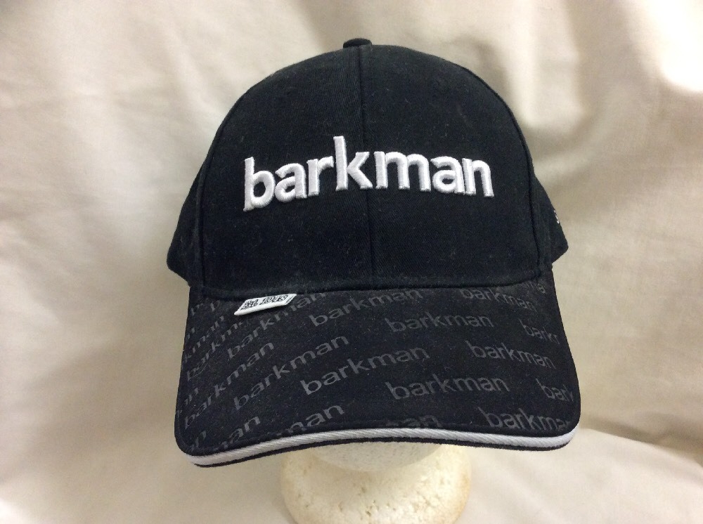 BARKMAN retro vintage trucker hat with velcro closure cool rare rave baseball cap