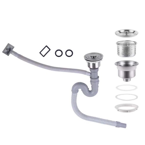 Lavello da incasso 65 x 44 cm acciaio inox lavello cucina lavello lavandino accessori scarico - Foto 13 di 21