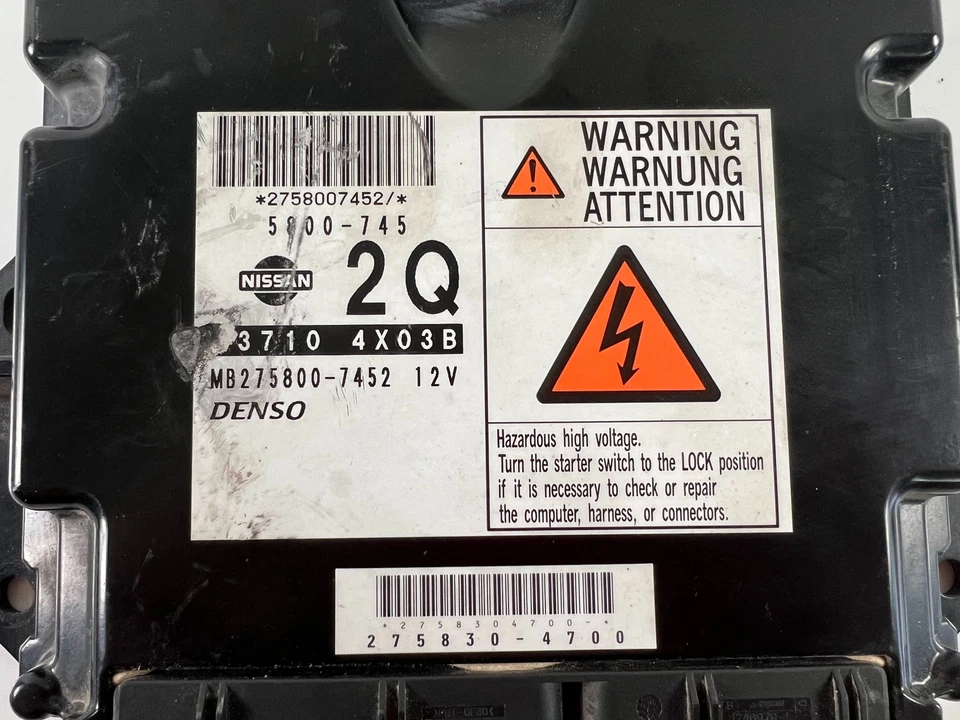 Centralina motore NISSAN NP300 NAVARA D40 237104X03B ECU 2007 25988510 - Immagine 2 di 4