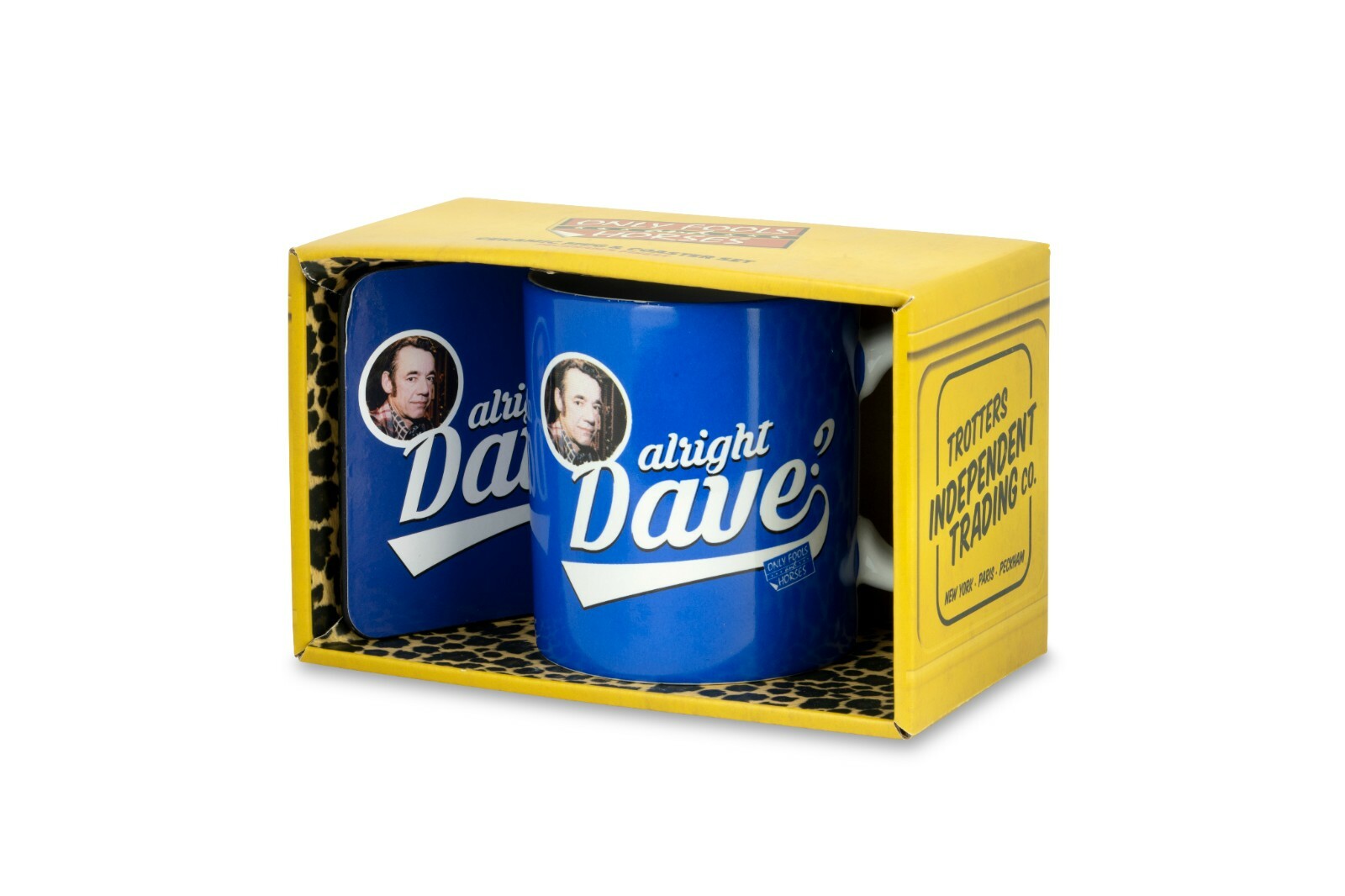Only Fools and Horses Trigger Alright Dave Official MUG COASTER SET in Gift Box