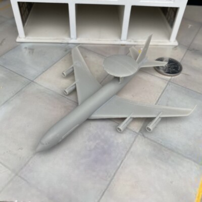 1/700 E3 Warning Aircraft   Fighter Jet Miniature 3D Printed  white  Model 6cm