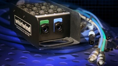 Whirlwind MD122C6050 Medusa Data Audio Snake 12 XLR inputs, 2 CAT6 Ethercon 50FT