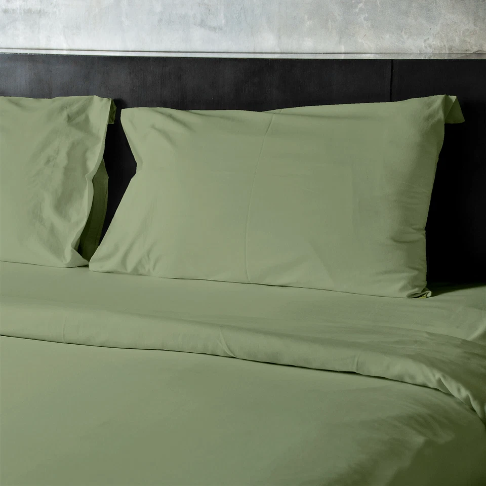 4 Piece Soft Bamboo Microfiber Bed Sheet Set Luxury Cool Feel Deep Pocket Sheets - Image 2 of 4