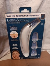 DermaSuction Blackhead and Pore Cleaning Tool White Cordless Portable NEW SEALED