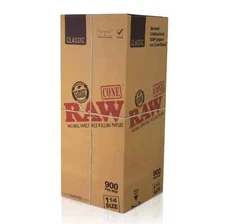 RAW Classic 1 1/4 Cones 900 Cones | Bulk Box |