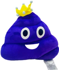 Top Trenz Emojicon Purple Queen Poop Princess Emoji Plush Pillow Purple