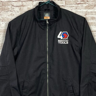 Matco Tools Berne Jacket Black Lightweight Full Zip Overcoat Mens