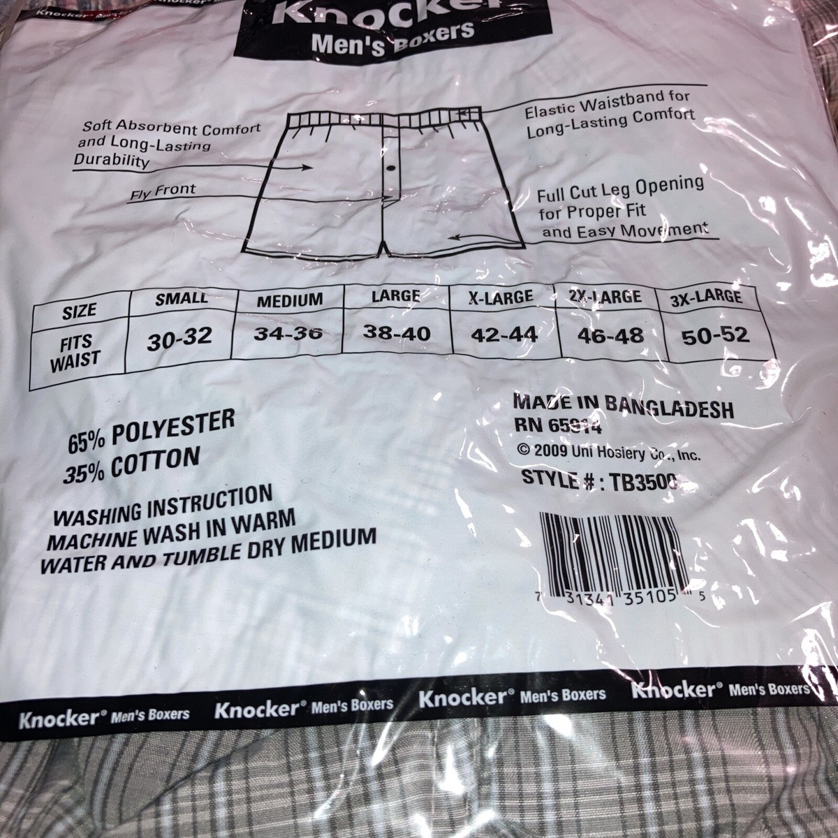 Knocker Men's Boxers • 3 Pieces • Size 2XL 46-48. #2 | eBay