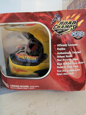 RARE ROAD CHAMPS MX MXS MOTOCROSS RACING HELMET DISPLAY CASE DAMON 