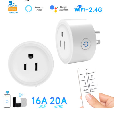 Home Smart Mini Plug Works with Alexa and Google Home, WiFi Outlet Socket.